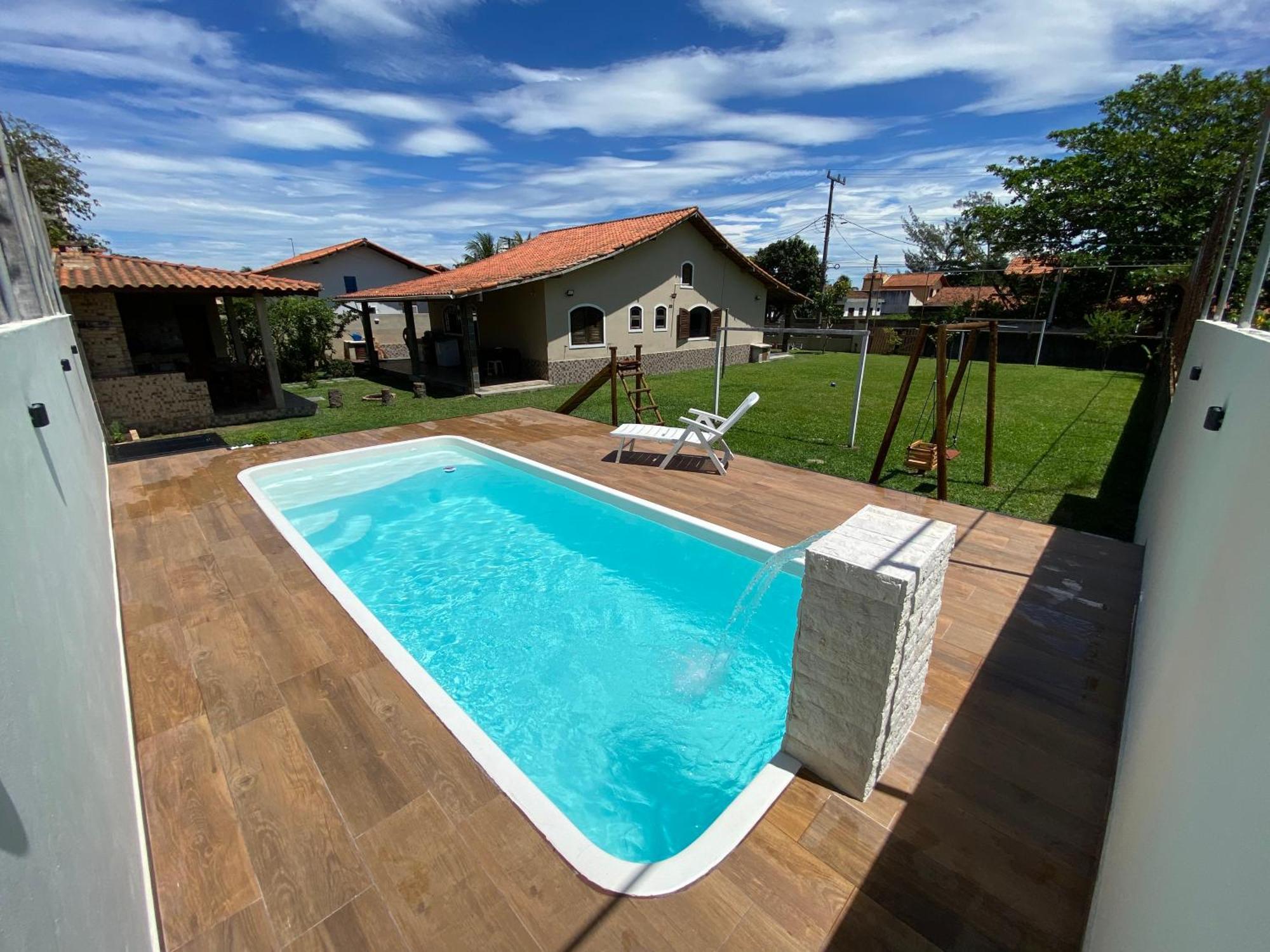 Casa Bem Espacosa Com Piscina, Campo De Futebol E Area Gourmet A Um Quarteirao Da Lagoa De Praia Seca Araruama Ngoại thất bức ảnh